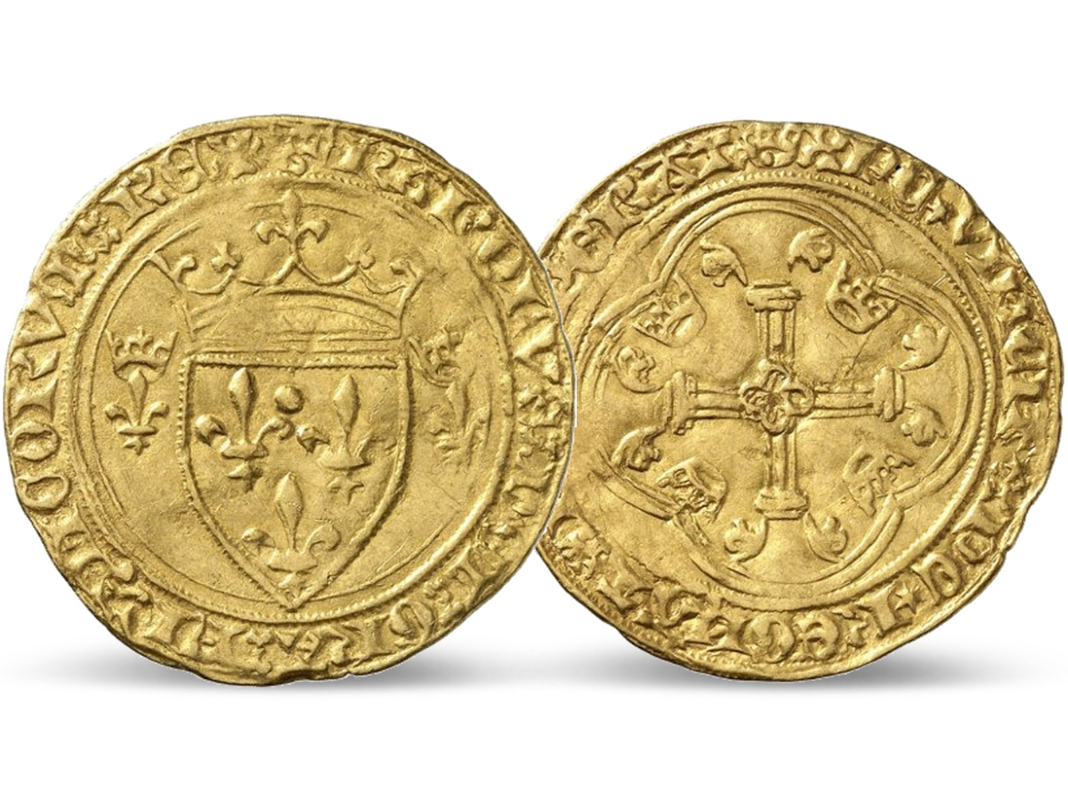 Frankreich Ecu d'or 1422-1461 Karl VII